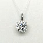Zonder minimumprijs - Hanger - 14 karaat Witgoud - 2.06ct.