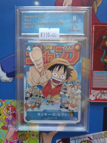 One Piece Card Game - 1 Graded card - One Piece - Monkey D., Hobby en Vrije tijd, Verzamelkaartspellen | Overige, Nieuw