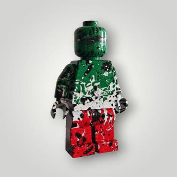 RED - sculptuur, Lego italian - 20 cm - Hars - 2026