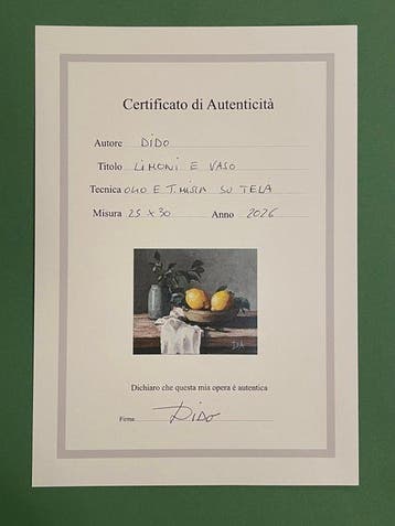 Dido - Limoni e vaso - Lemons and vase