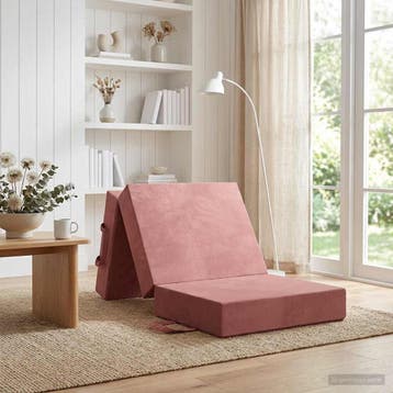 vidaXL Vouwbare Sofa Bed 75 x 63 x 45 cm Roze, Verzenden
