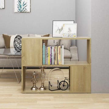 vidaXL Tv-meubel 80x24x63 cm bewerkt hout sonoma, Verzenden