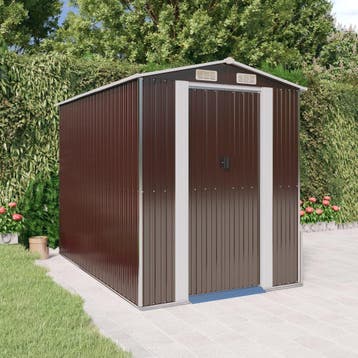 vidaXL Tuinschuur 192x274x223 cm gegalvaniseerd staal, Verzenden