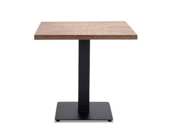 Veiling - Eettafel Horeca 80x80 cm vierkant - hout - poot me