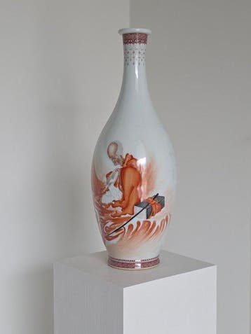 Chinese porseleinen vaas - famille rose - Porselein - China, Antiek en Kunst