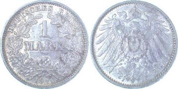 Duitsland 1 Mark 1910 J J 017 Kaiserreich zilver, Verzenden, België