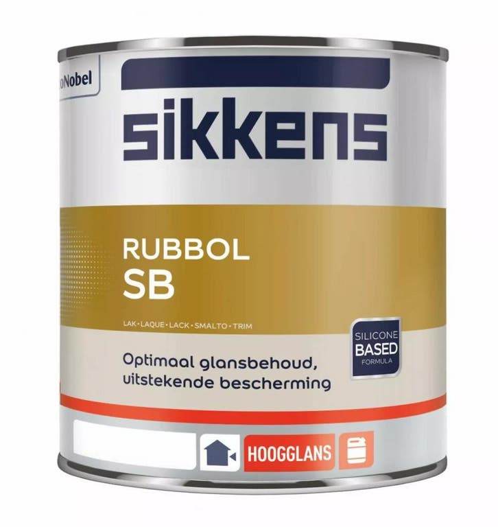 Sikkens Rubbol SB - 2,5L Wit 2.5L, Doe-het-zelf en Bouw, Verf, Beits en Lak, Wit, Nieuw, Verzenden