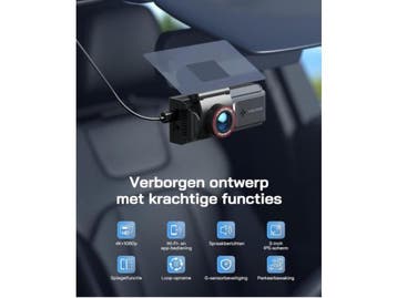 Veiling - WOLFANG WD05 4K voor en achter Dash Cam