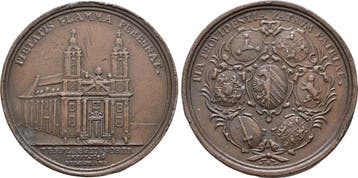 Brons medaille von Brunner 1718 Nuernberg Stadt:, Postzegels en Munten, Penningen en Medailles, Verzenden
