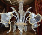 Kroonluchter - in Murano kunstglas, 5 lichten met zuiver