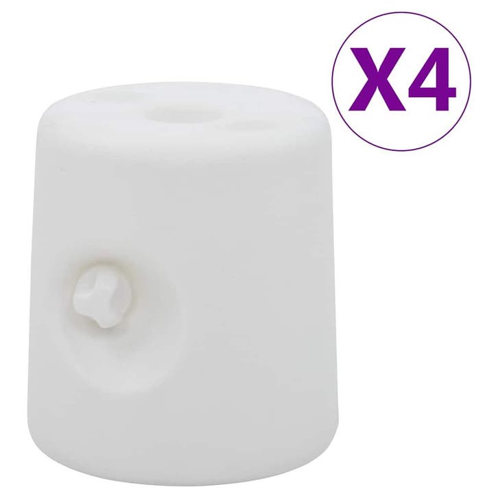 vidaXL Prieelgewichten 4 st PE wit, Tuin en Terras, Partytenten, Nieuw, Verzenden