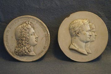 Reliëf, Early 19th Century Napoleon Bonaparte & Marie Louise