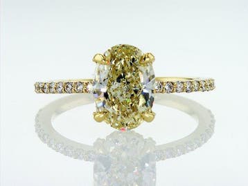 Ring - 14 karaat Geel goud - 2.39ct. tw. Gemengd geel, Handtassen en Accessoires, Nieuw