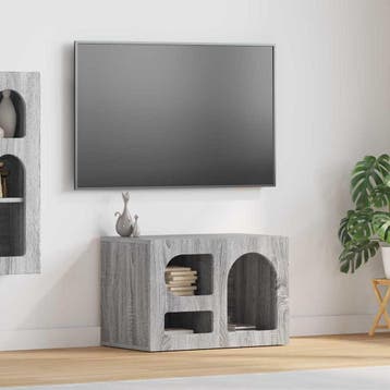vidaXL TV Kast ELST 60 x 35 x 40 cm Grijs Sonoma Bewerkt, Verzenden