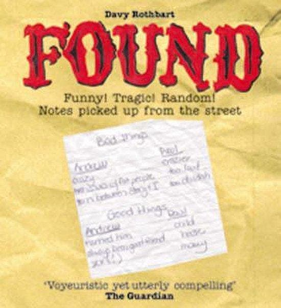 Found 9781844036578 Davy Rothbart, Livres, Langue | Anglais, Envoi