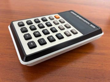 Sperry Remington 859 Pocket Calculator with Operation Manual, Nieuw