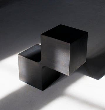 Pol Quadens - Table basse - Acier - Side cubes