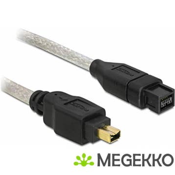 Delock 82588 Kabel FireWire 9-pins male > 4-pins male 1 m, Verzenden
