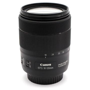 Canon EF-S 18-135mm f/3.5-5.6 IS nano~USM + EW-73D zonnekap, Nieuw