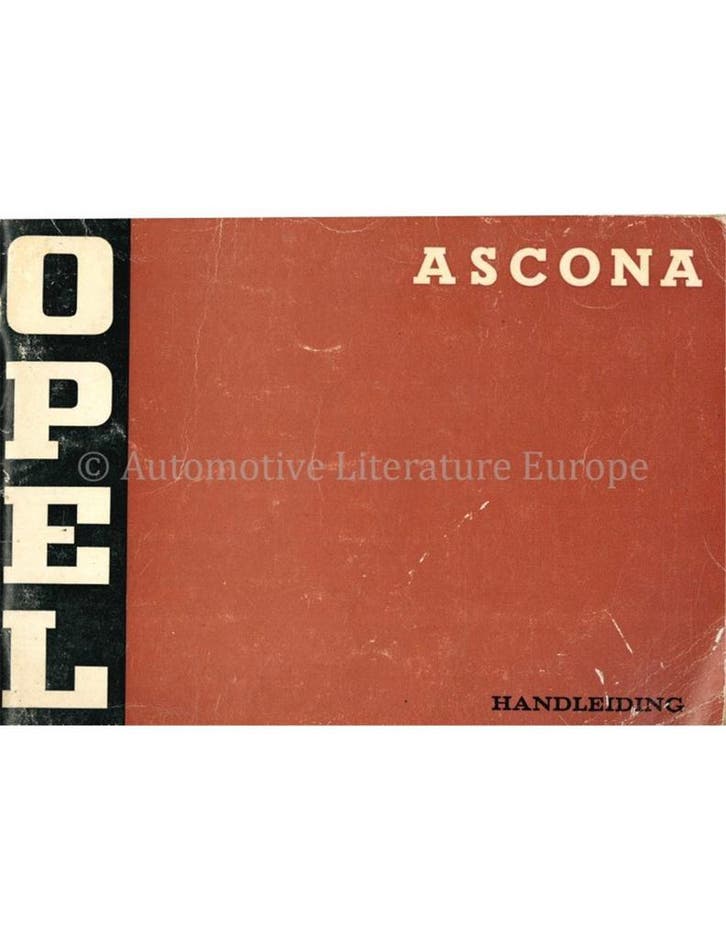 1974 OPEL ASCONA INSTRUCTIEBOEKJE NEDERLANDS, Auto diversen, Handleidingen en Instructieboekjes