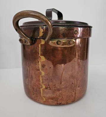 massieve 19e eeuwse handgeklonken pan - Champagne koeler -, Antiek en Kunst