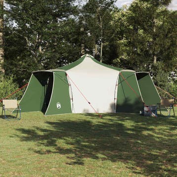 vidaXL Tipi Tent 8-persoons Groen taft, Verzenden, Nieuw