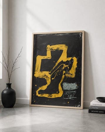 Antoni Tapies (1923-2012) - Personnaje assis - XL
