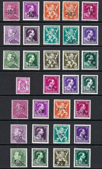 België 1946 - de volledige jaargang met alle reeksen, Gestempeld
