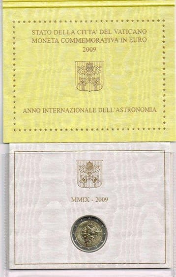 Vaticaan. 2 Euro 2009 Astronomia (Zonder minimumprijs)