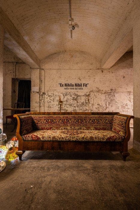 Sofa - Hout, Wol, Antiquités & Art, Antiquités | Autres Antiquités