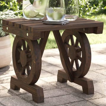 vidaXL Tuinvoetenbank 40x36,5x38,5 cm massief vurenhout, Verzenden