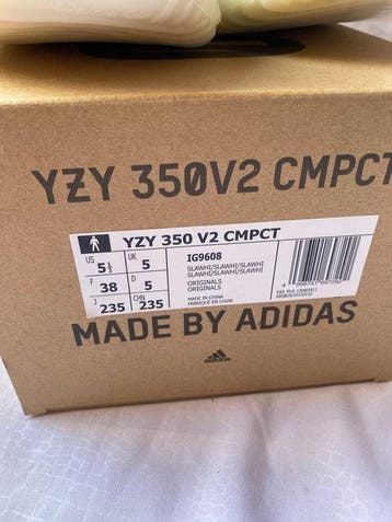 Adidas - YZY 350 V2 CMPCT - Low-top sneakers - Maat: EU 38 -, Nieuw