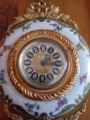 Vrijslinger klok - Blessing - Art Deco Porselein - 1940-1950, Antiek en Kunst