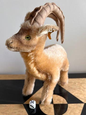 Steiff - Speelgoed Steenbok ‘Rocky’ -> groot - 1960-1970 -
