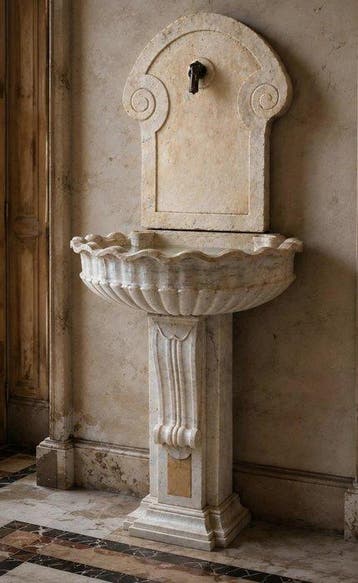 Antiek Fontein - 17e eeuw en daarna - Fontana XVIII°, Antiek en Kunst
