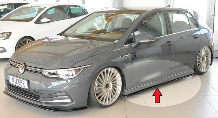 Side skirt aanzetstuk | geschikt voor Volkswagen Golf 7 2012, Auto-onderdelen, Carrosserie, Nieuw, Verzenden