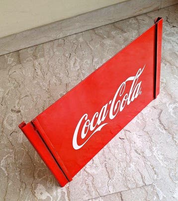 Coca-Cola - Reclamebord - Metaal