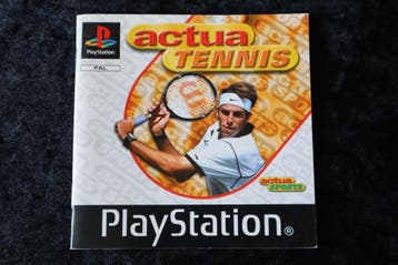 Actua Tennis Playstation 1 PS1 Manual Only PAL, Verzenden, Nieuw