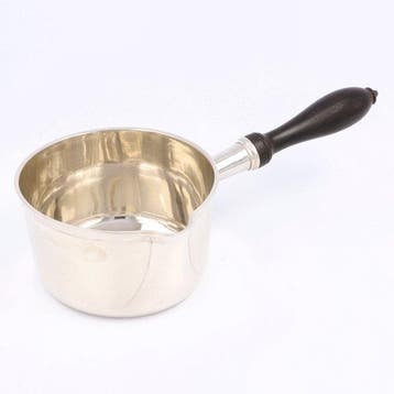 Léon Lapar (Paris ca. 1900) - Flambeer pan - Poêle - Argent