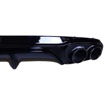 Diffuser voor mercedes e klasse w213 glanzend zwart ronde ui, Nieuw