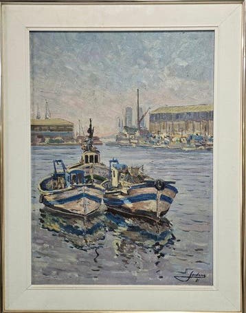 Jordi Jordana (1962) - Barcas en el puerto