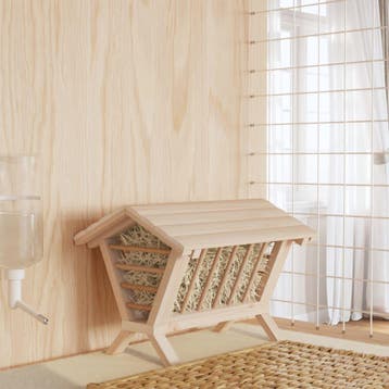 vidaXL Hooiruif voor konijnen 44x33x33 cm massief vurenhout, Verzenden