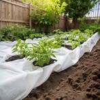 vidaXL Geotextielmembraan 1x10 m polyestervezel wit, Verzenden, Nieuw