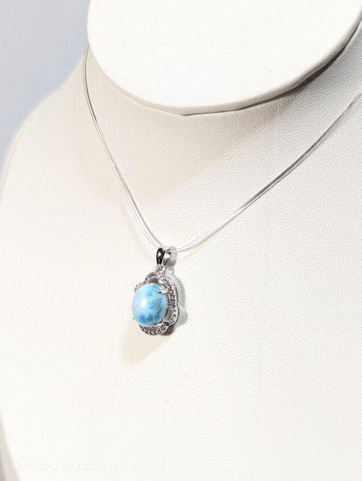 2,11 g - Topkwaliteit 925 zilveren hanger, met natuurlijk, Verzamelen, Mineralen en Fossielen