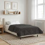 vidaXL Winter Duvet Antraciet 135 x 200 cm Microvezel en, Verzenden