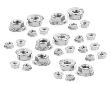 Set van 50 flensmoeren (M8), Verzenden