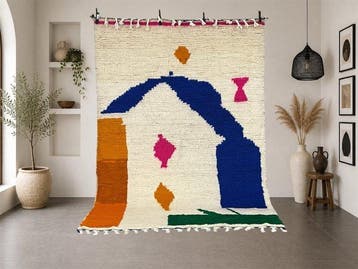 Berber, Tapis berbère Azilal – Design abstrait coloré -, Huis en Inrichting, Stoffering | Tapijten en Vloerkleden, Nieuw