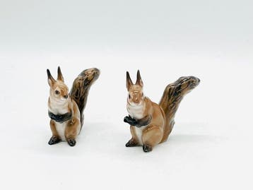 Rosenthal - Figuur - Pair of miniature squirrels (2) -