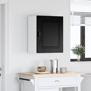 vidaXL Vaatwasserpaneel Kalmar Zwart Eiken 50 x 31 x 60 cm, Verzenden, Nieuw
