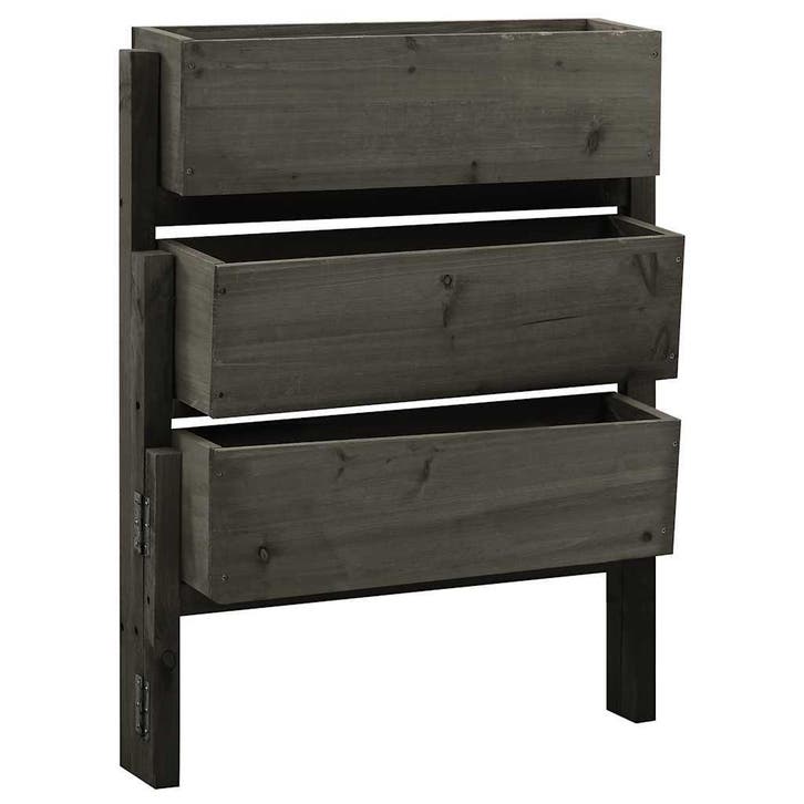 vidaXL Plantenbak inklapbaar 60x14x75 cm massief vurenhout, Tuin en Terras, Bloempotten, Nieuw, Verzenden
